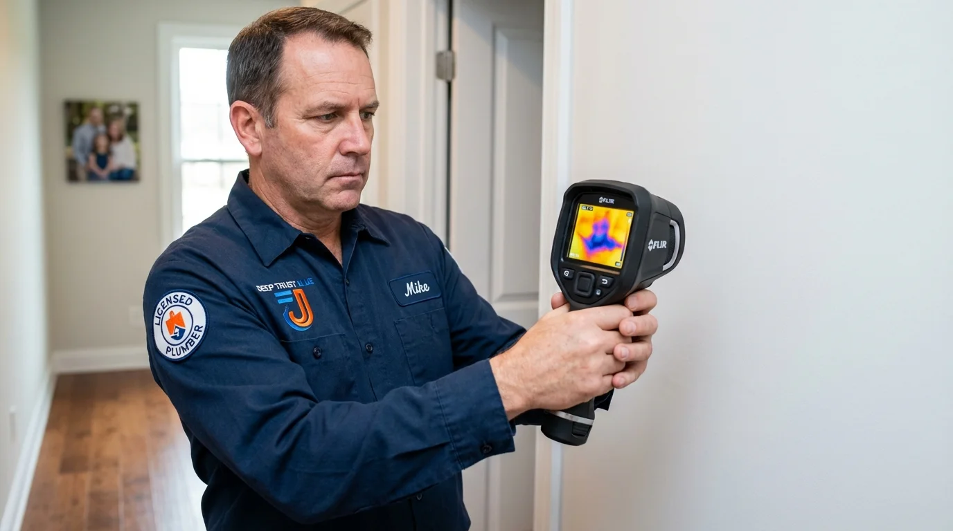 Thermal imaging leak detection by Johns Plumbing LLC in Taylorville